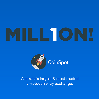 CoinSpot is approaching 1 million users & you could win Bitcoin!