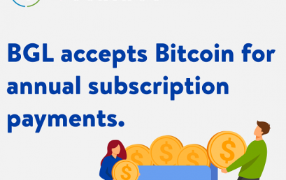 BGL now accepts Bitcoin for subscription payments