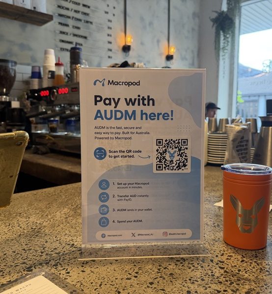 Macropod completes first live retail payment using AUDM